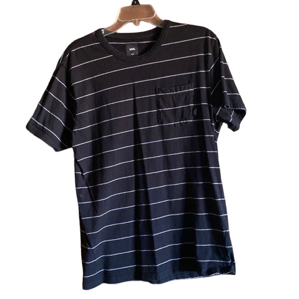 Van’s Pinstripe Pocket Tee Mens’ Large
